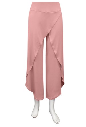 DUSTY PINK - Soft knit skirt front pants